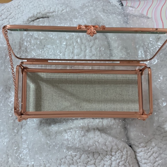 Things Remembered Storage & Organization Things Remembered Rose Gold Keepsake Glass Box